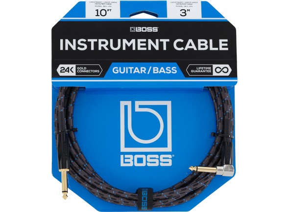 <b>BOSS BIC-10A Cabo Audio Instrumento Jack reto/angulado mono 3 metros comprimento Revestimento Malha Garantia Vitalícia</b> <b>BOSS BIC-10A Cabo Audio Instrumento Jack reto/angulado mono 3 metros comprimento Revestimento Malha Garantia Vitalícia</b>